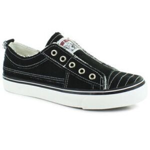 True Religion Korey low top slip on black sneakers
